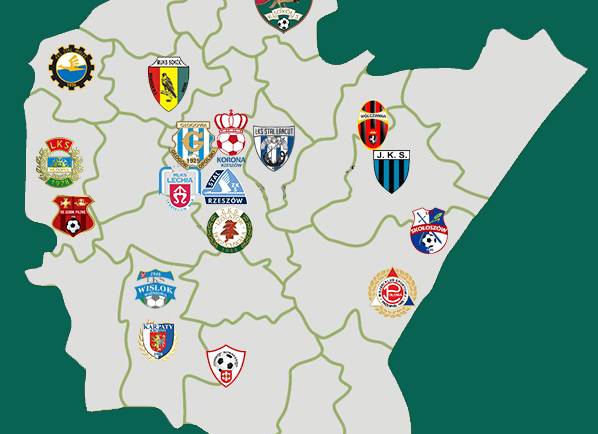 Mapa klubów IV Ligi